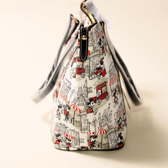 Dooney & Bourke Disney Parks Downtown Mickey Shopper Tote NWT Exclusive - Picture 4 of 7